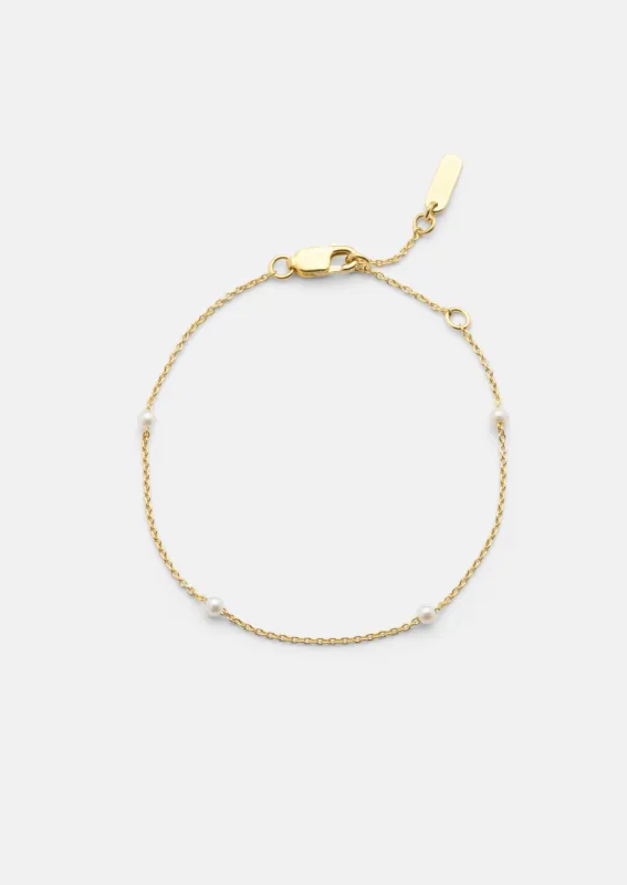 Perle Libre Bracelet - Gold Vermeil made by Skultuna