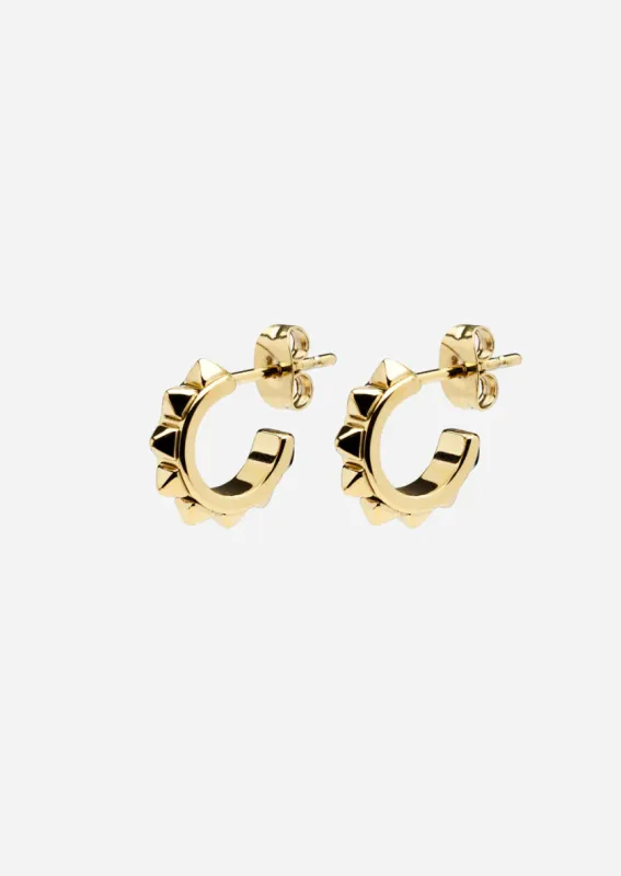 Rivets Petit Earrings - Gold Plated made by Skultuna