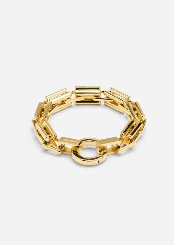 Relier X Bracelet - Gold Plated made by Skultuna