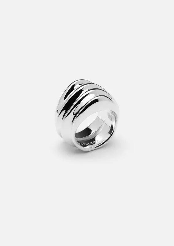Écume de Mer - Marea Ring - Silver Plated made by Skultuna