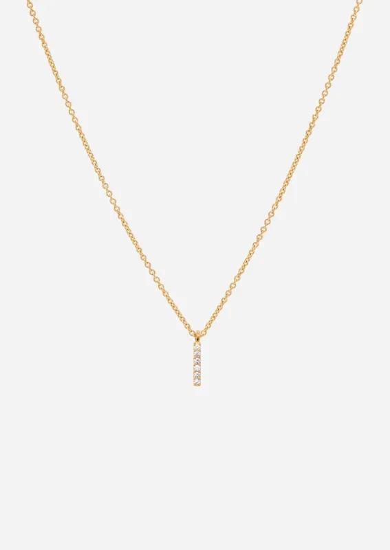 Pavé Letter - Gold Vermeil - I made by Skultuna