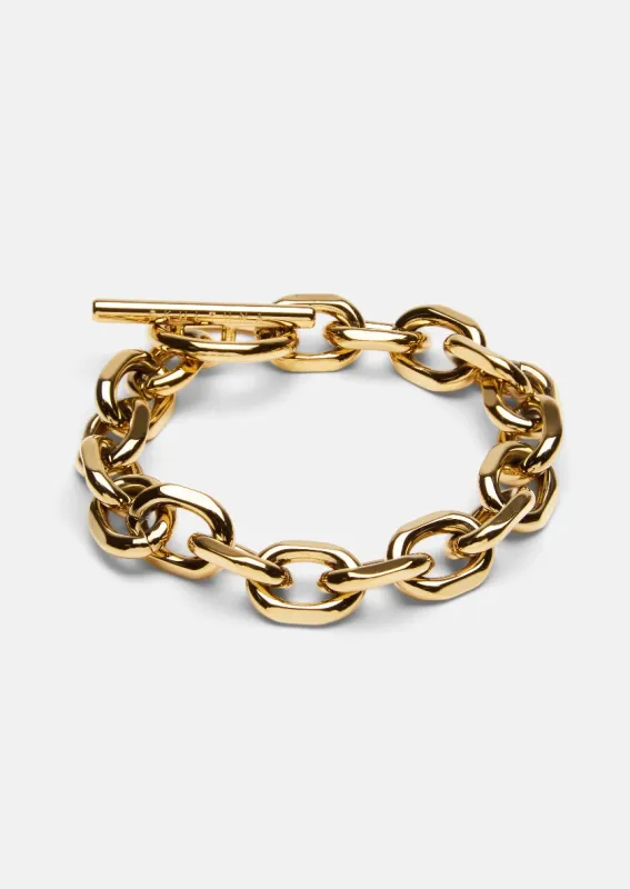 Unité Chain Bracelet XL - Gold Plated made by Skultuna