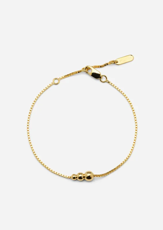 Météorite Bracelet - Gold Vermeil made by Skultuna