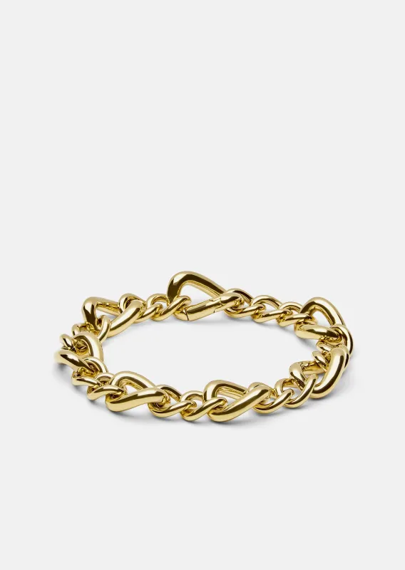 Cuba Chain Bracelet - Gold Plated made by Skultuna