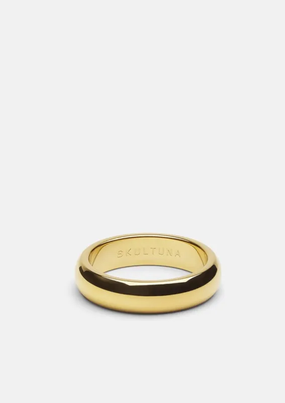 Ellipse ring – Gold Plated made by Skultuna