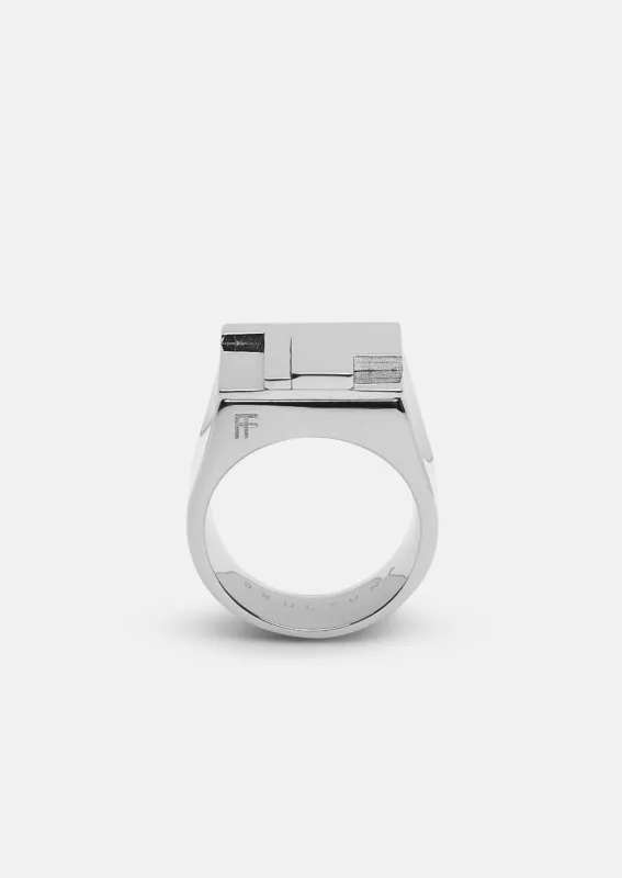 Signet Ring design Folkform – Silver Plated made by Skultuna