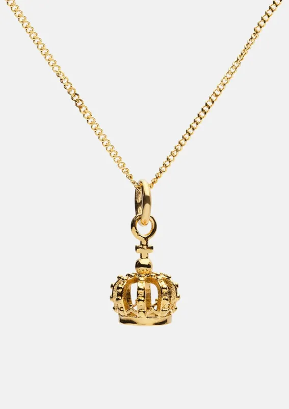 Crown Necklace - Gold Plated made by Skultuna