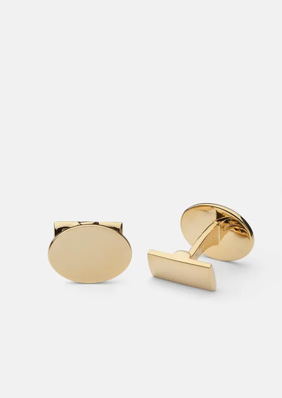 Black Tie Manschettknappar - Oval made by Skultuna
