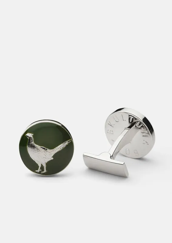 Hunter Manschettknappar - Pheasant made by Skultuna