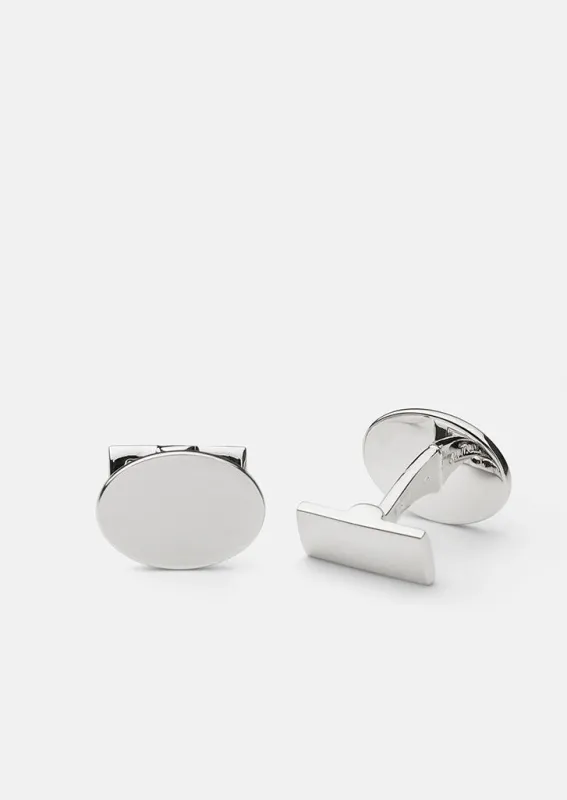 Black Tie Manschettknappar - Oval made by Skultuna