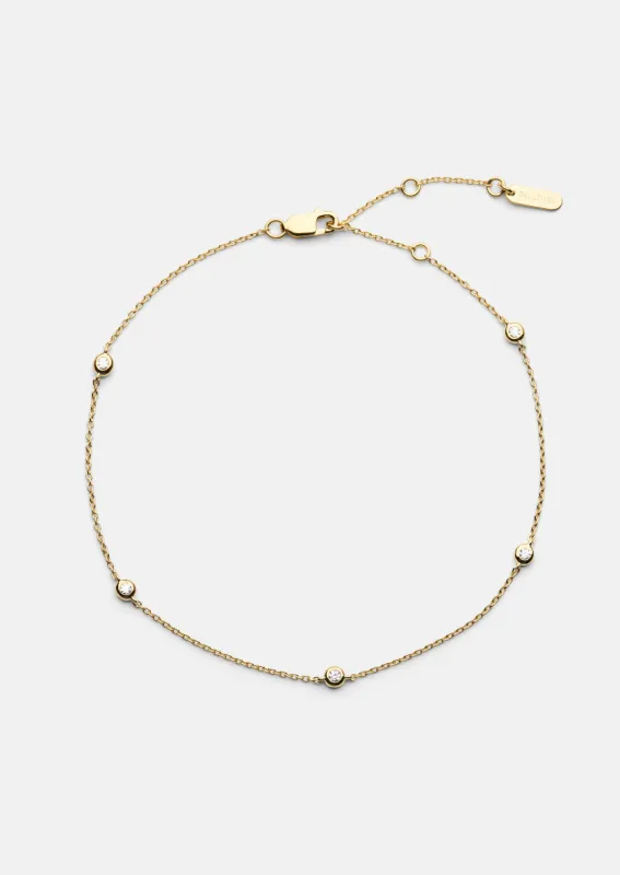 Aurora Anklet - Gold Vermeil made by Skultuna