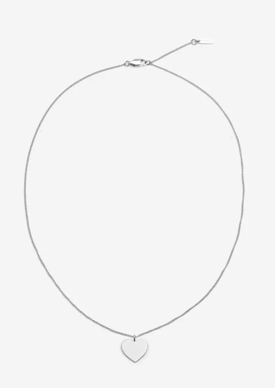 Insignia Heart Necklace - Silver Plated made by Skultuna
