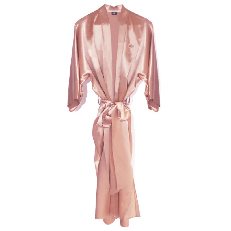 Pink Long Robe sold by slip