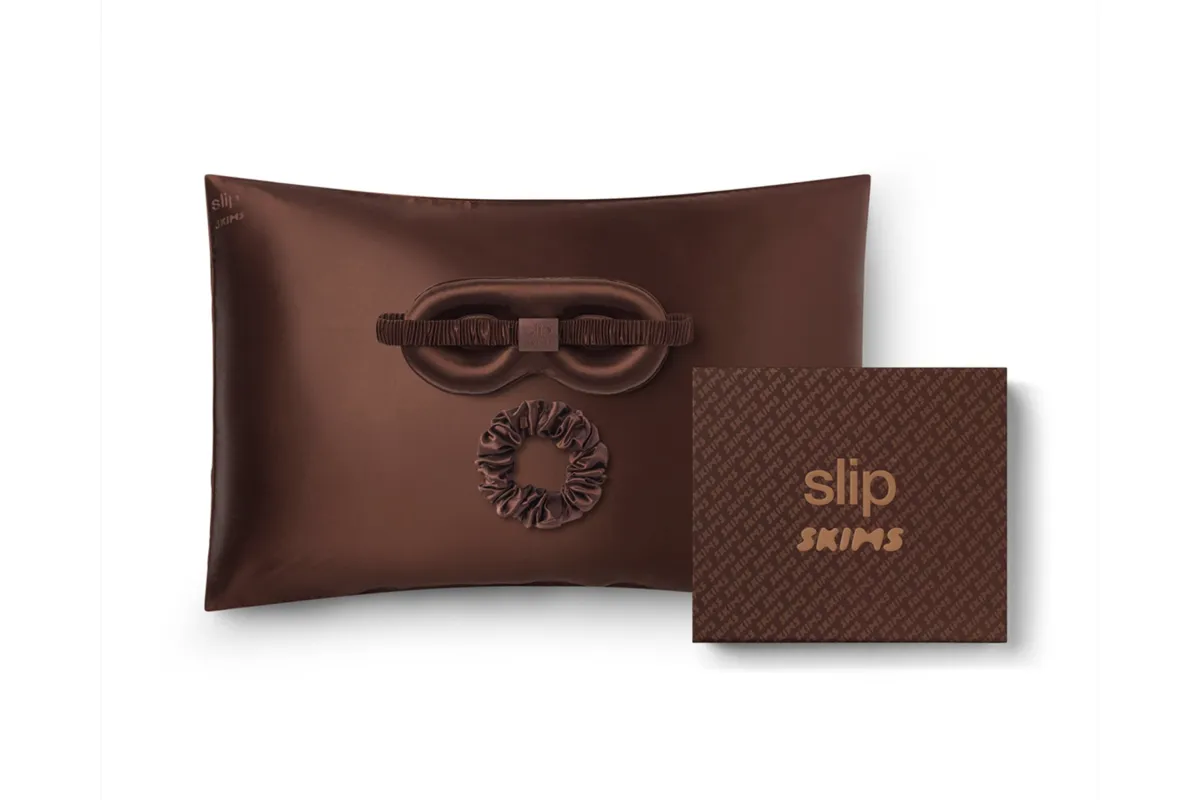 Slip x Skims Signature Gift Set - Cocoa sold by slip