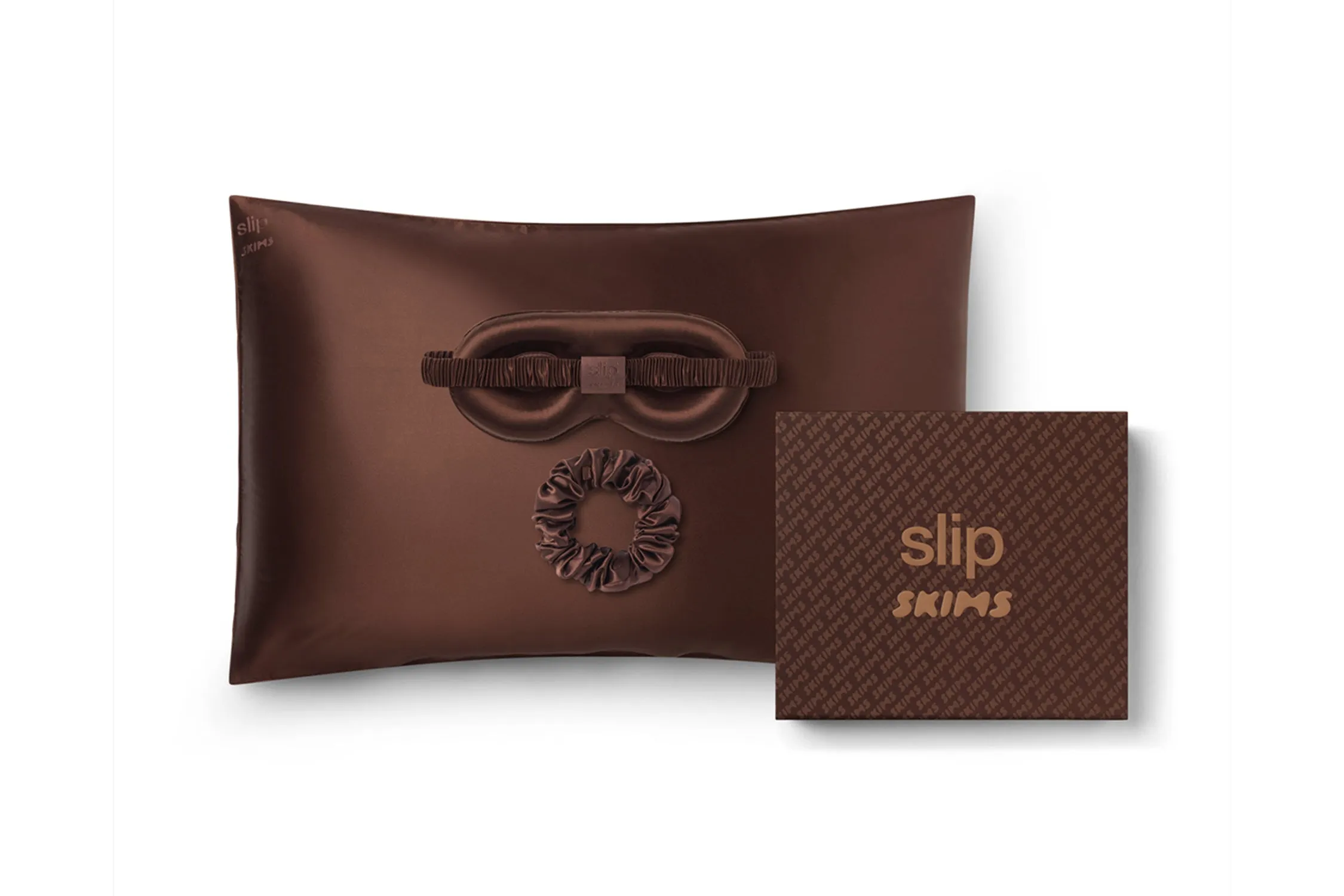 Slip x Skims Signature Gift Set - Cocoa sold by slip