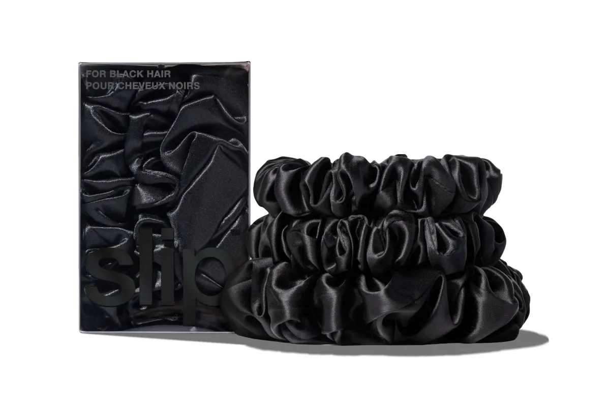 Back to Basics Black Midi/Large Scrunchie Set sold by slip