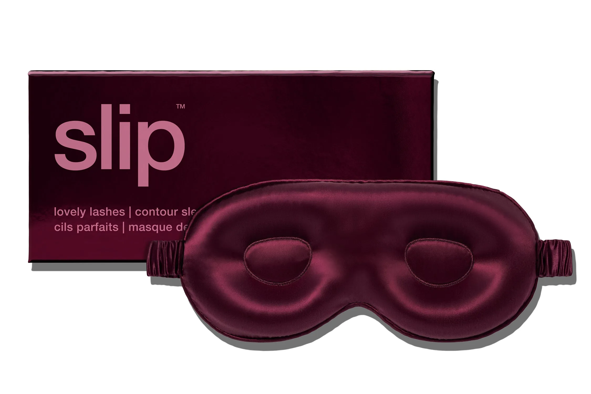 Crimson Contour Sleep Mask sold by slip