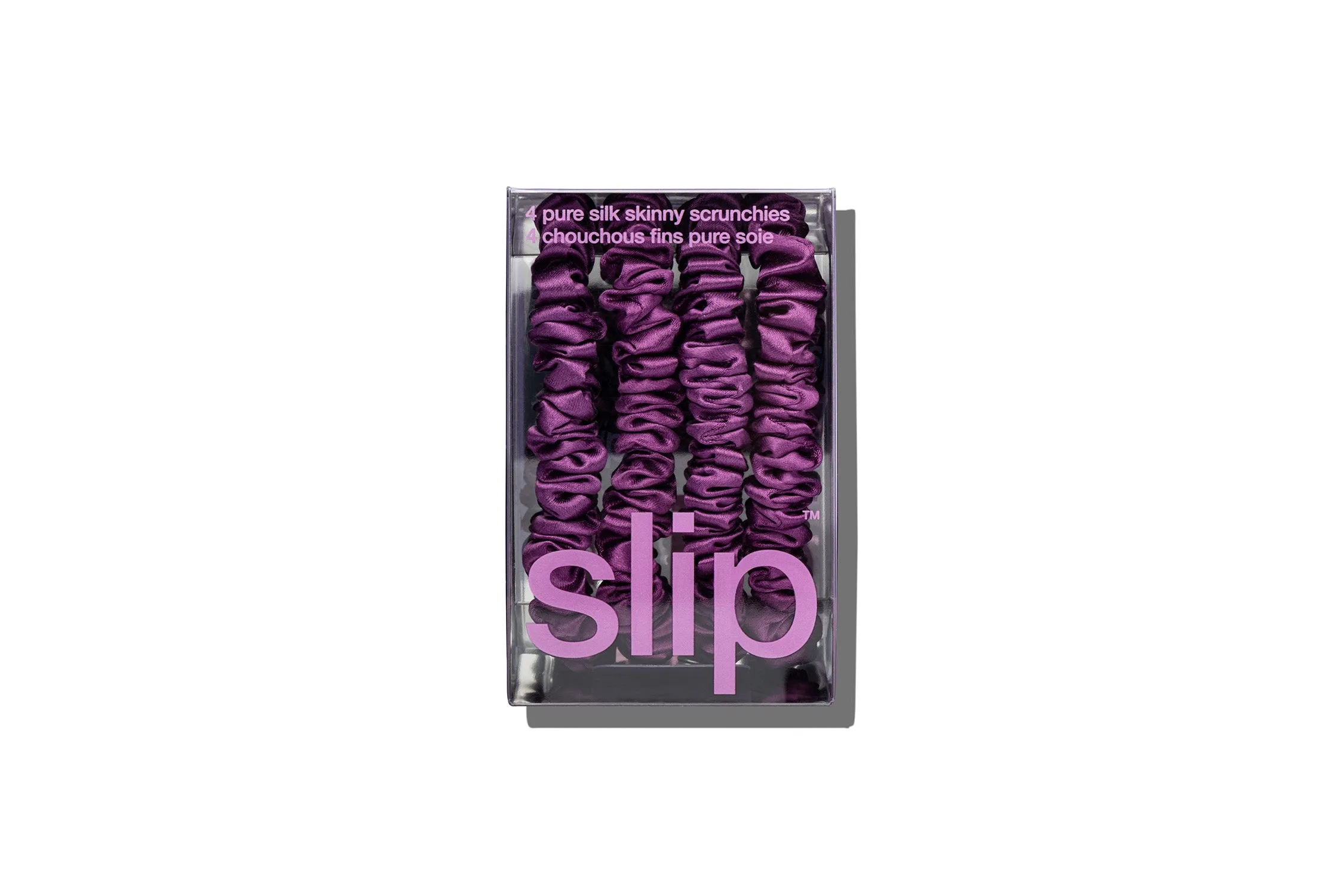 Back to School Dark Purple Skinny Scrunchies sold by slip product image thumbnail 3