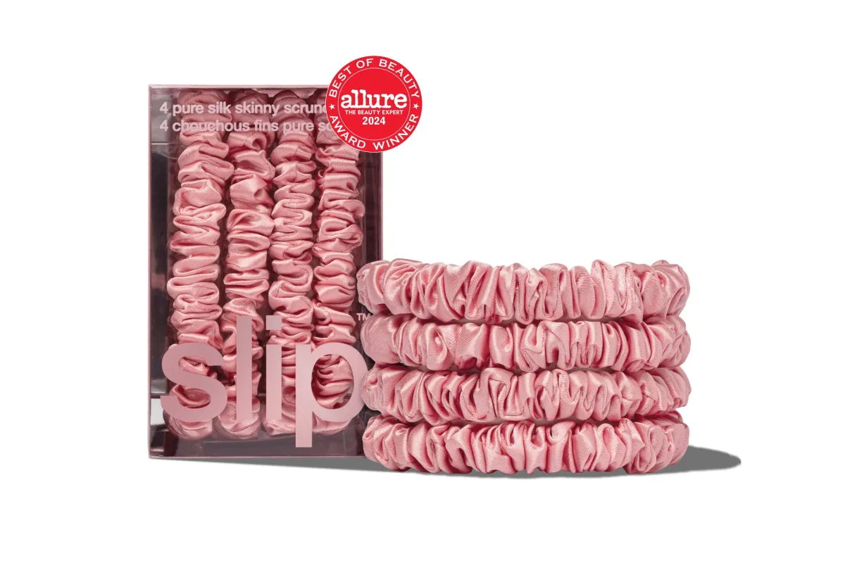 Rose Skinny Scrunchies sold by slip