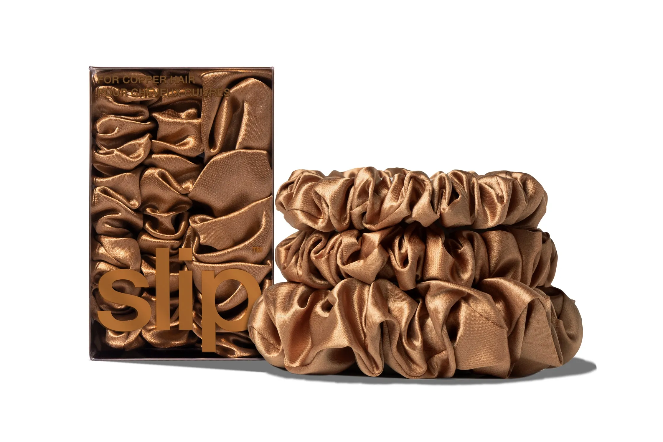 Back to Basics Copper Midi/Large Scrunchie Set sold by slip