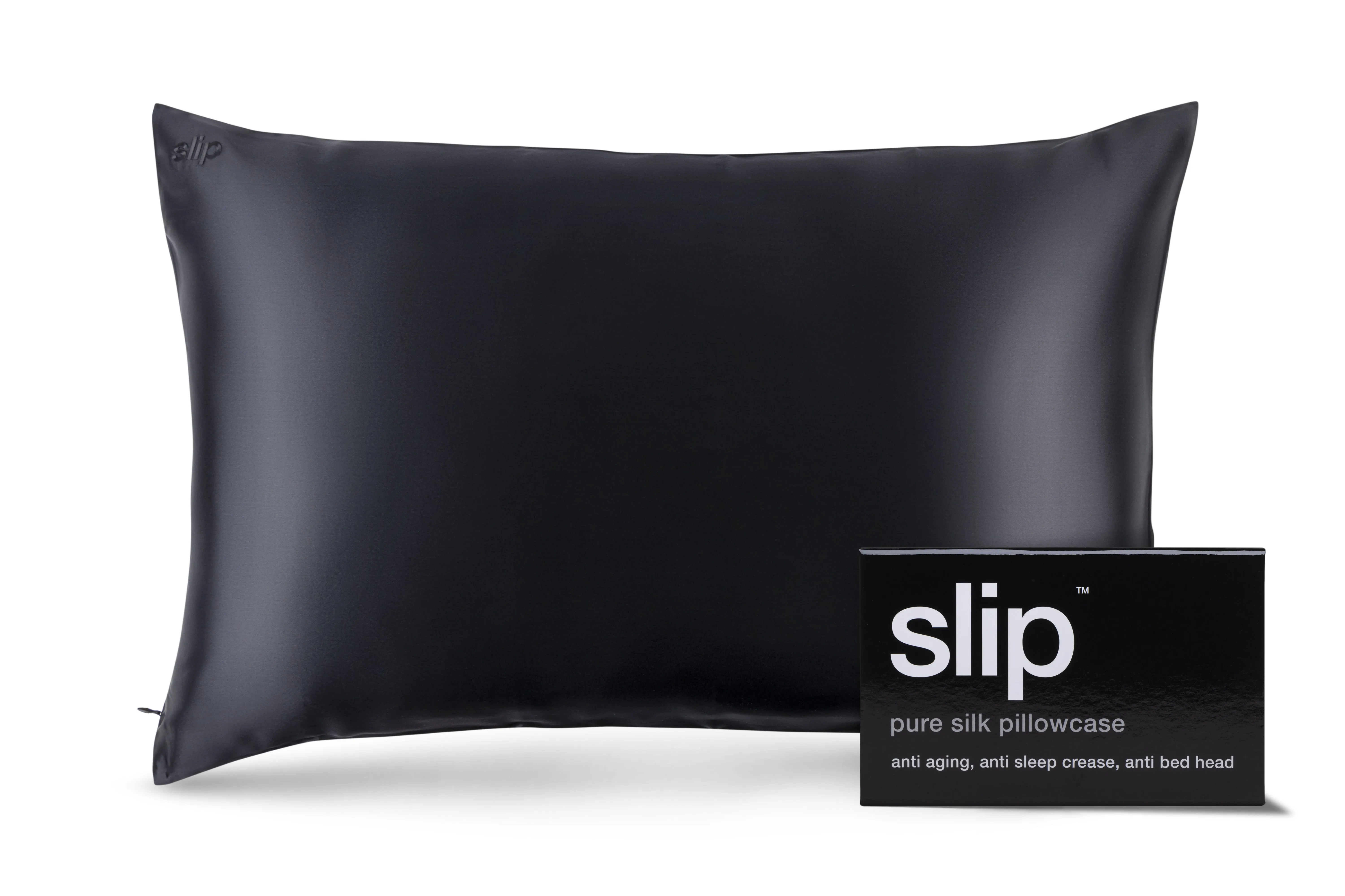Black Queen Zippered Pillowcase sold by slip