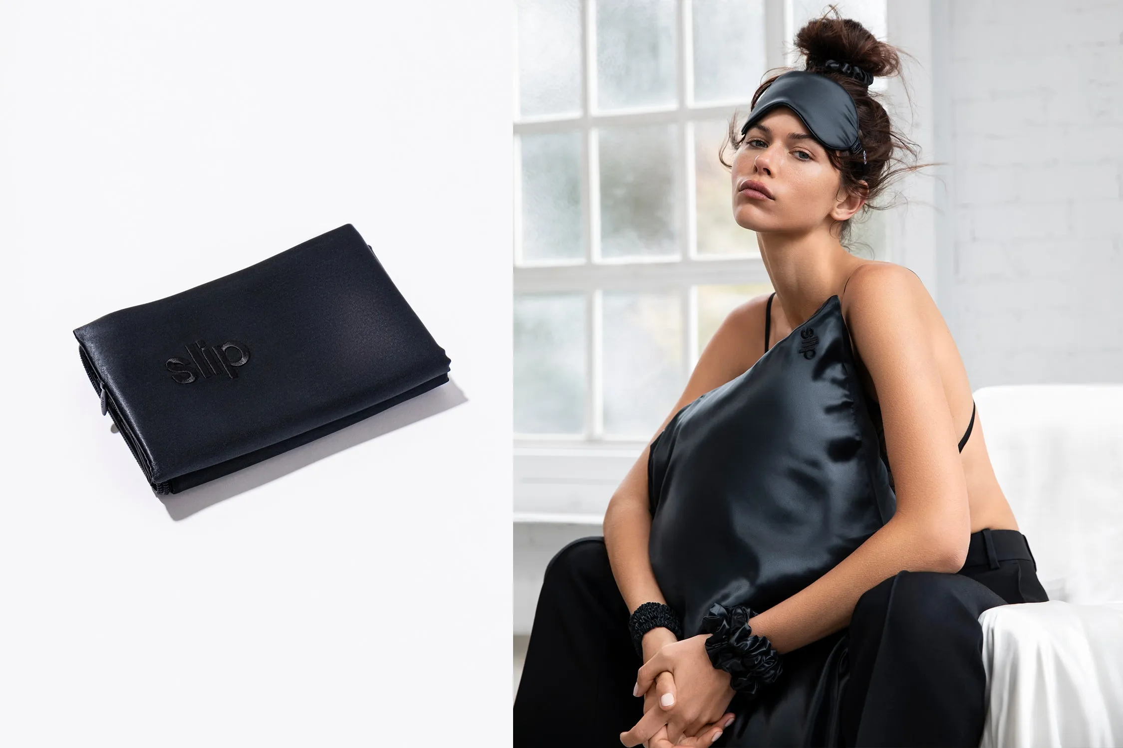 Black Queen Zippered Pillowcase sold by slip product image thumbnail 5