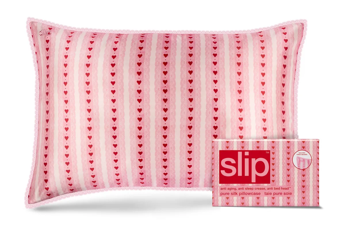 Sweetie Queen Zippered Pillowcase with Lace Trim sold by slip