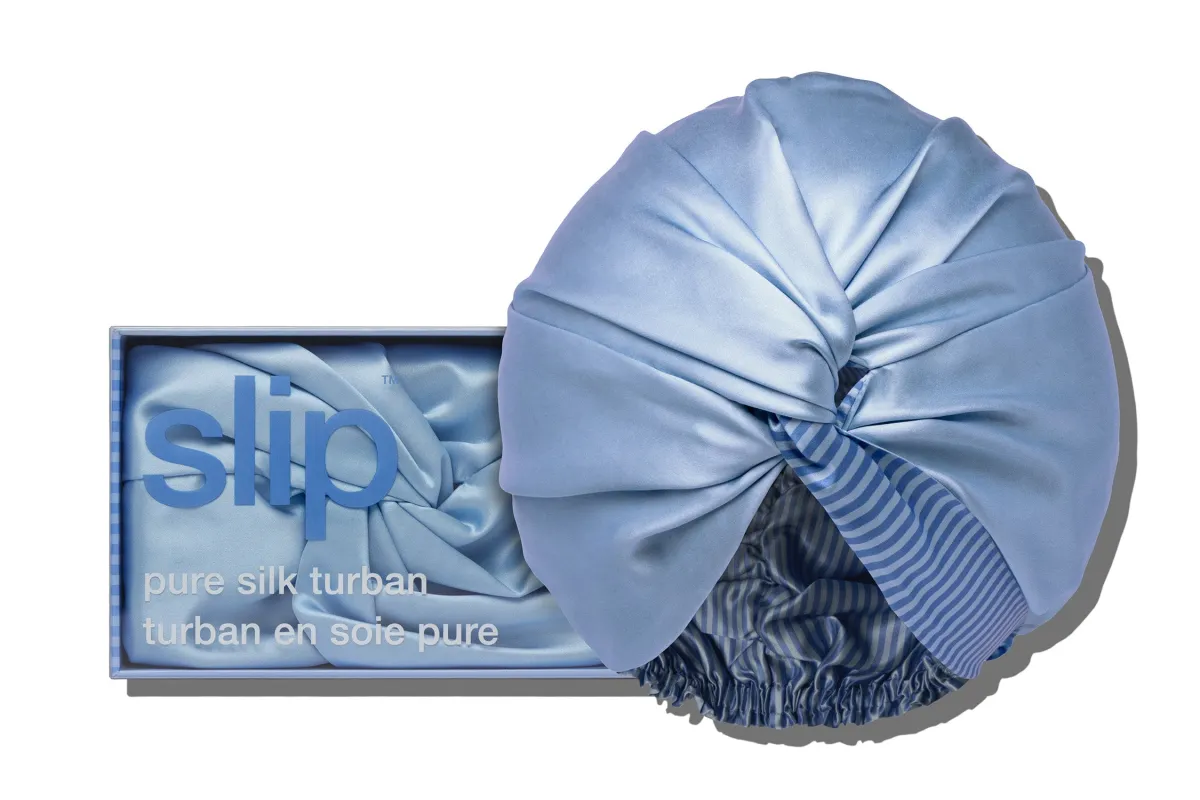 Cornflower Turban made by slip