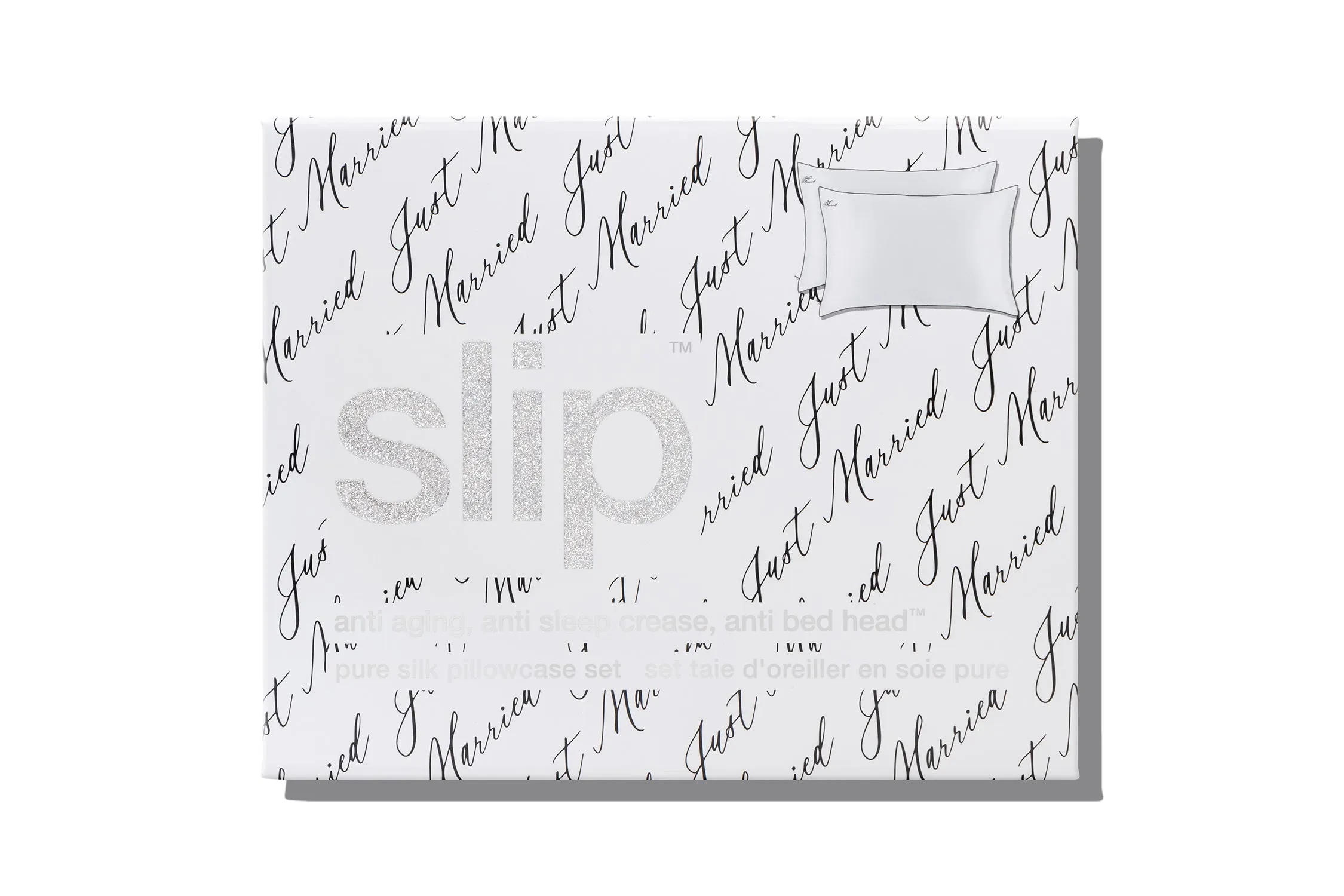 Just Married Pillowcase Set sold by slip product image thumbnail 2