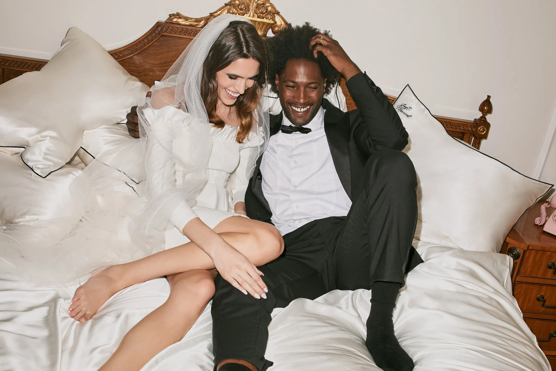 Just Married Pillowcase Set sold by slip product image thumbnail 4