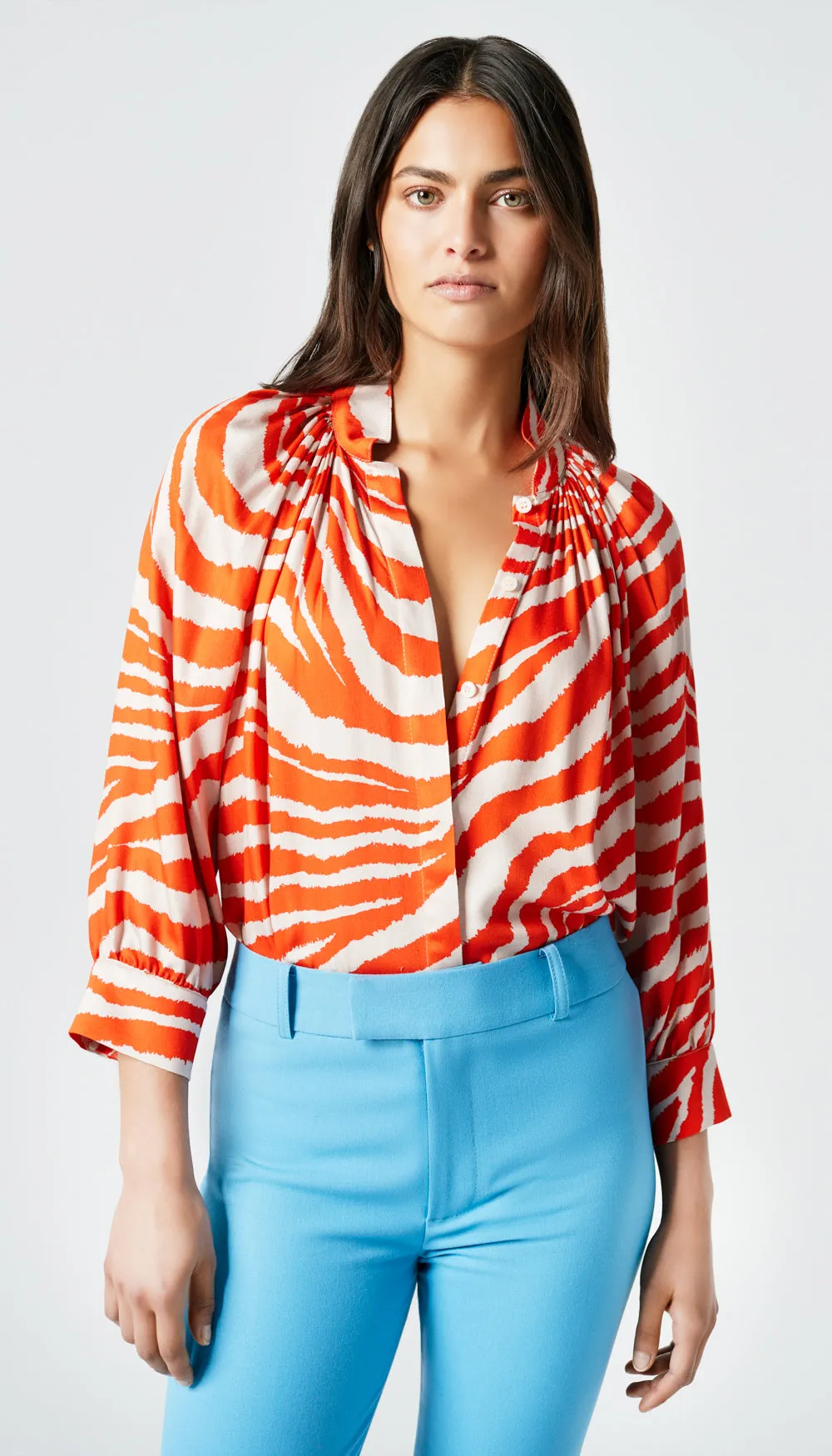 Gathered Blouse sold by Smythe