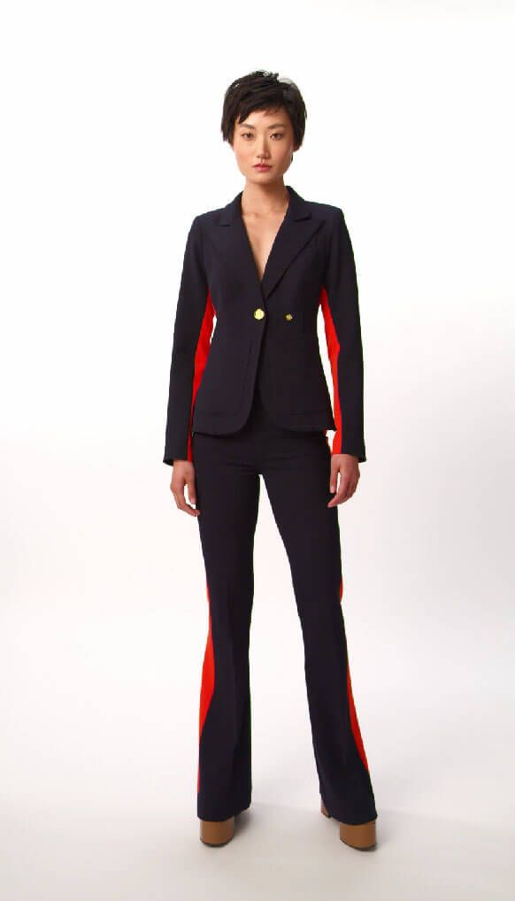 Patch Pocket Tux Stripe Blazer sold by Smythe product image thumbnail 4