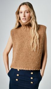 Handknit Sleeveless Turtleneck sold by Smythe