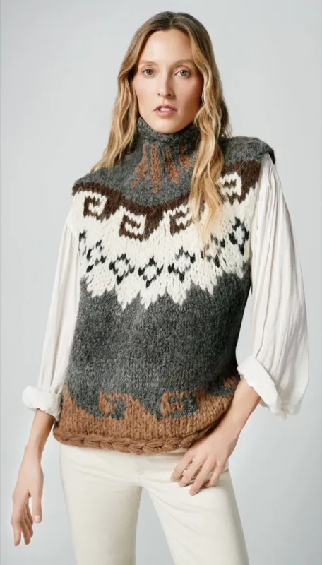 Handknit Sleeveless Turtleneck sold by Smythe