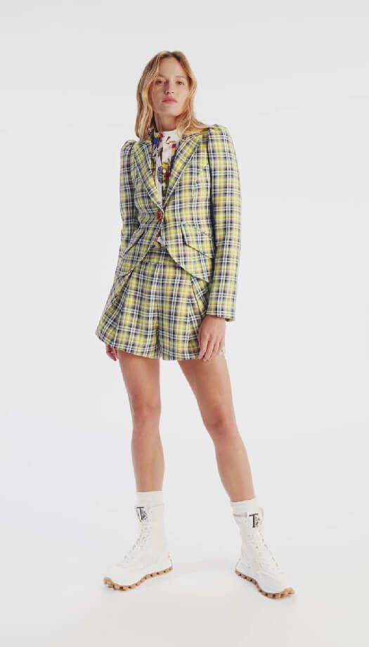 Pouf Sleeve One Button Blazer sold by Smythe product image thumbnail 4