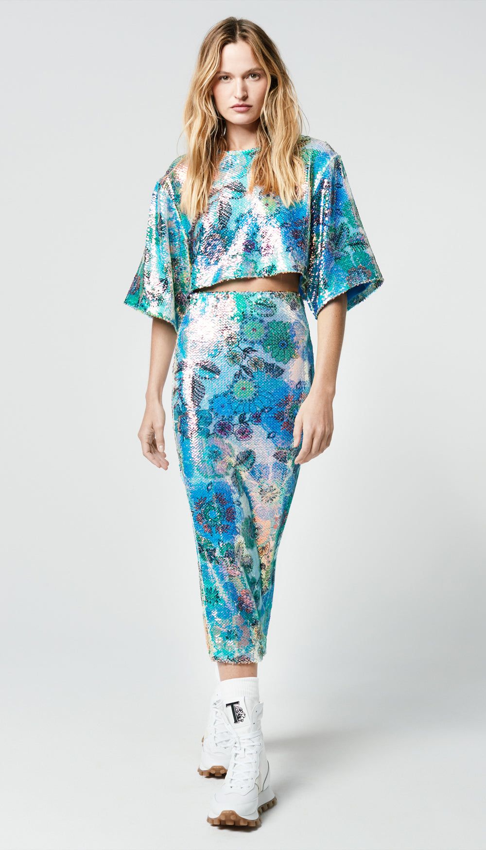 Pull On Sequin Skirt sold by Smythe