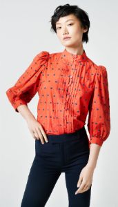Embroidered Dot Frontier Blouse sold by Smythe