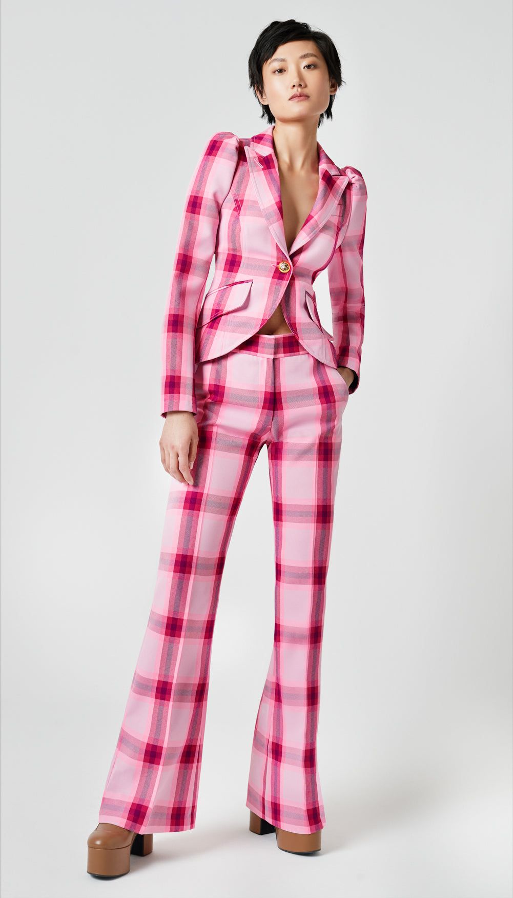 Pouf Sleeve One Button Blazer sold by Smythe product image thumbnail 2