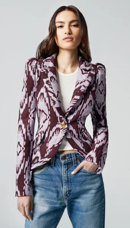 Taped Pouf Sleeve One Button Blazer sold by Smythe