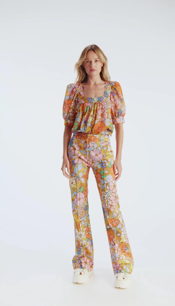 Wide Leg Pintuck Trouser sold by Smythe product image thumbnail 3