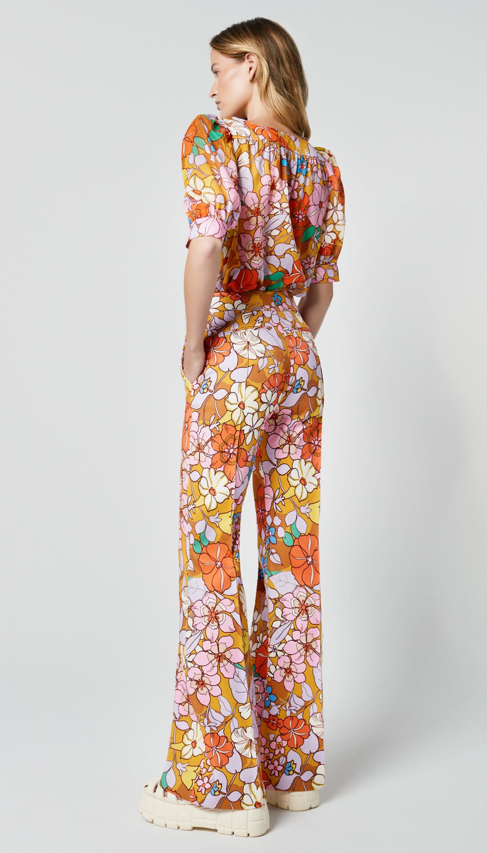 Wide Leg Pintuck Trouser sold by Smythe product image thumbnail 2