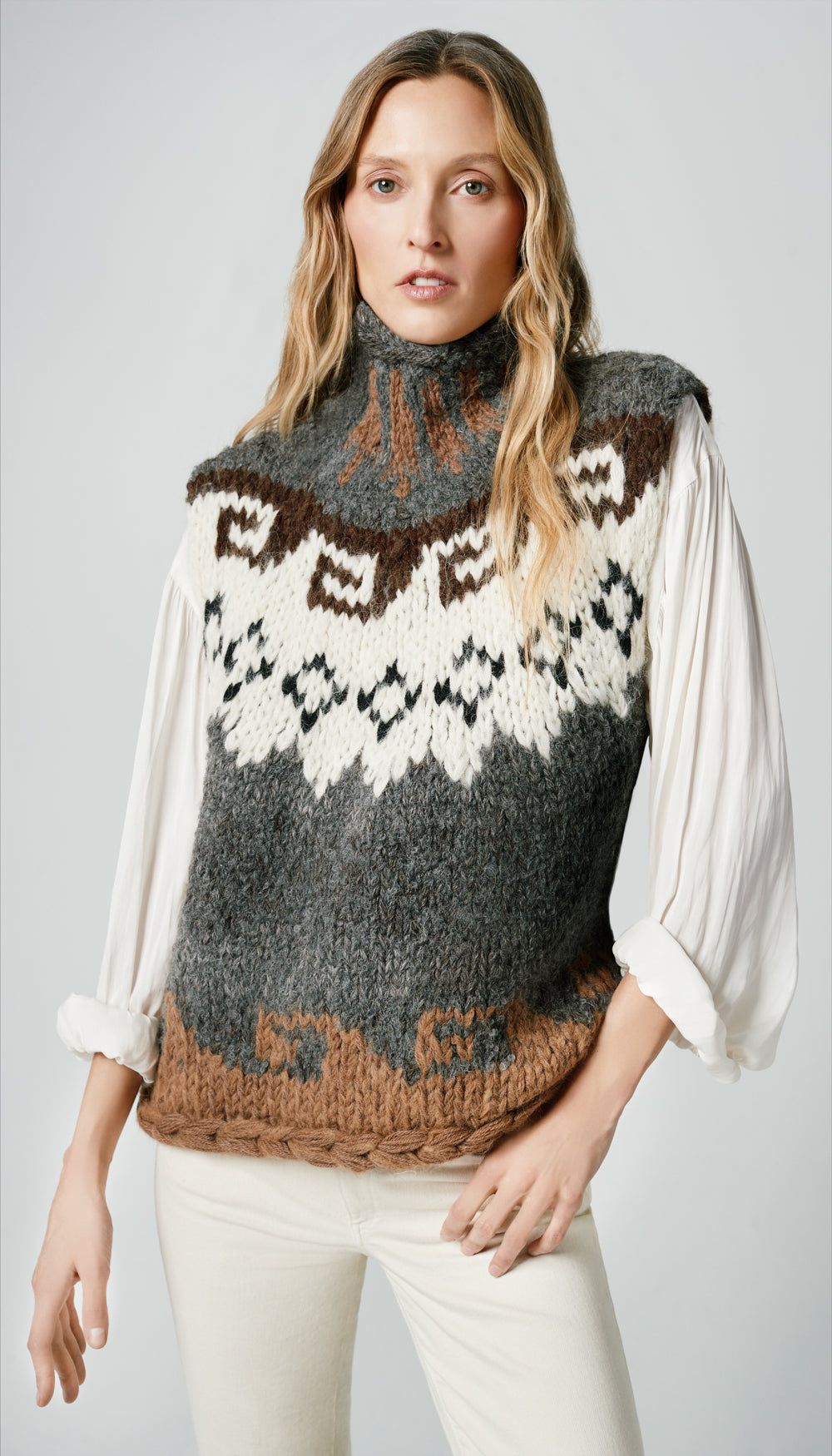 Handknit Sleeveless Turtleneck sold by Smythe