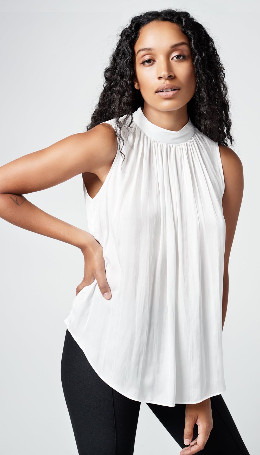 Gathered Shell Top sold by Smythe