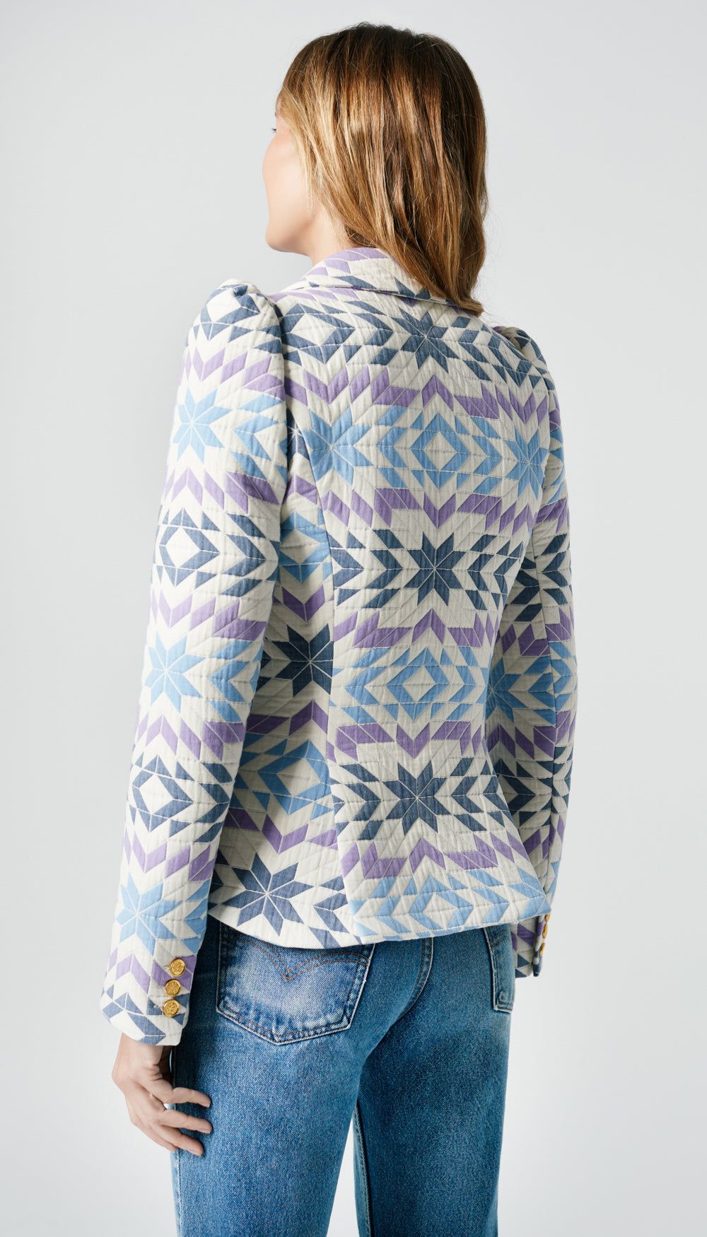 Pouf Sleeve One Button Blazer sold by Smythe product image thumbnail 2