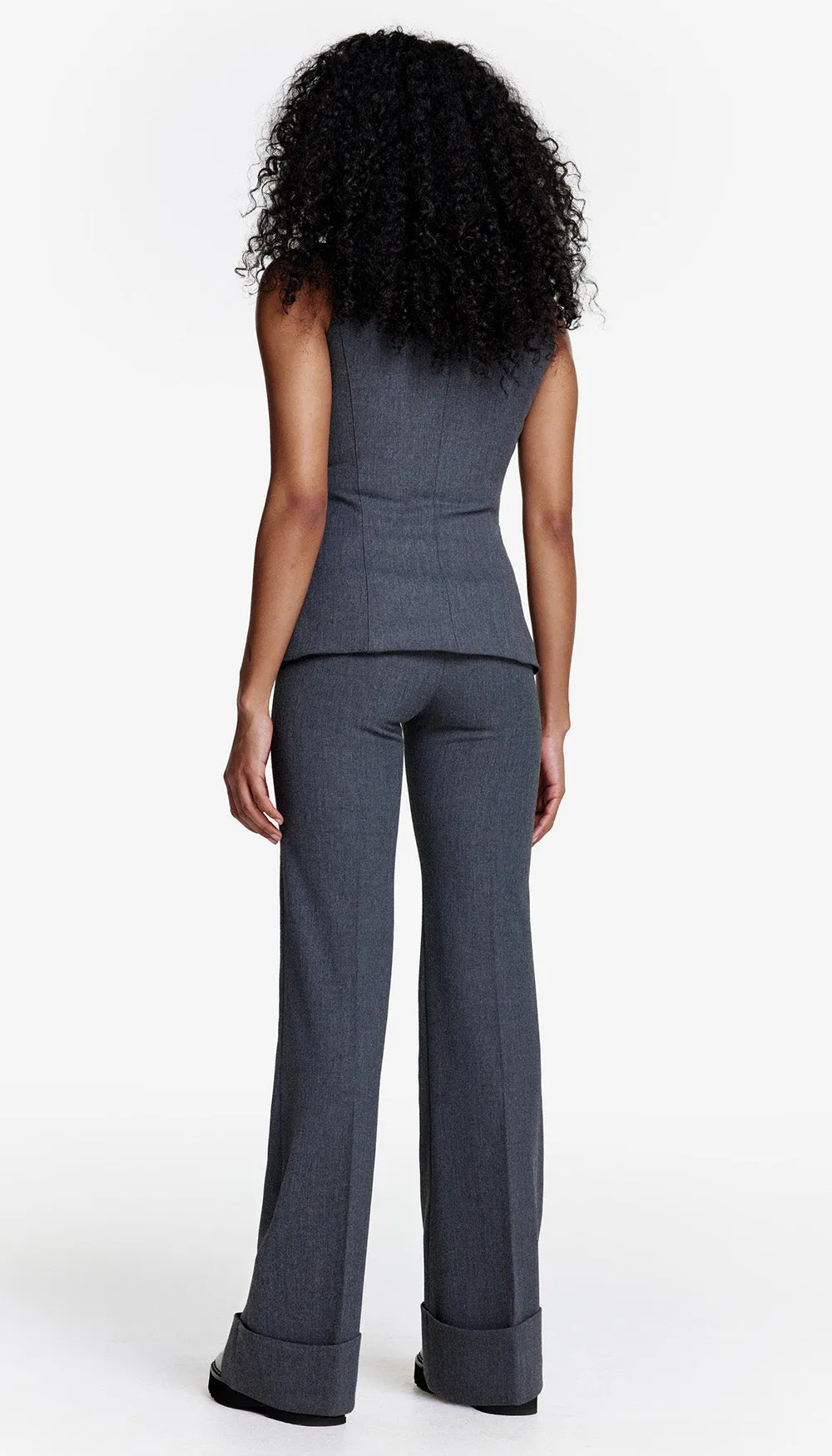 Wide Leg Cuffed Trouser sold by Smythe product image thumbnail 3