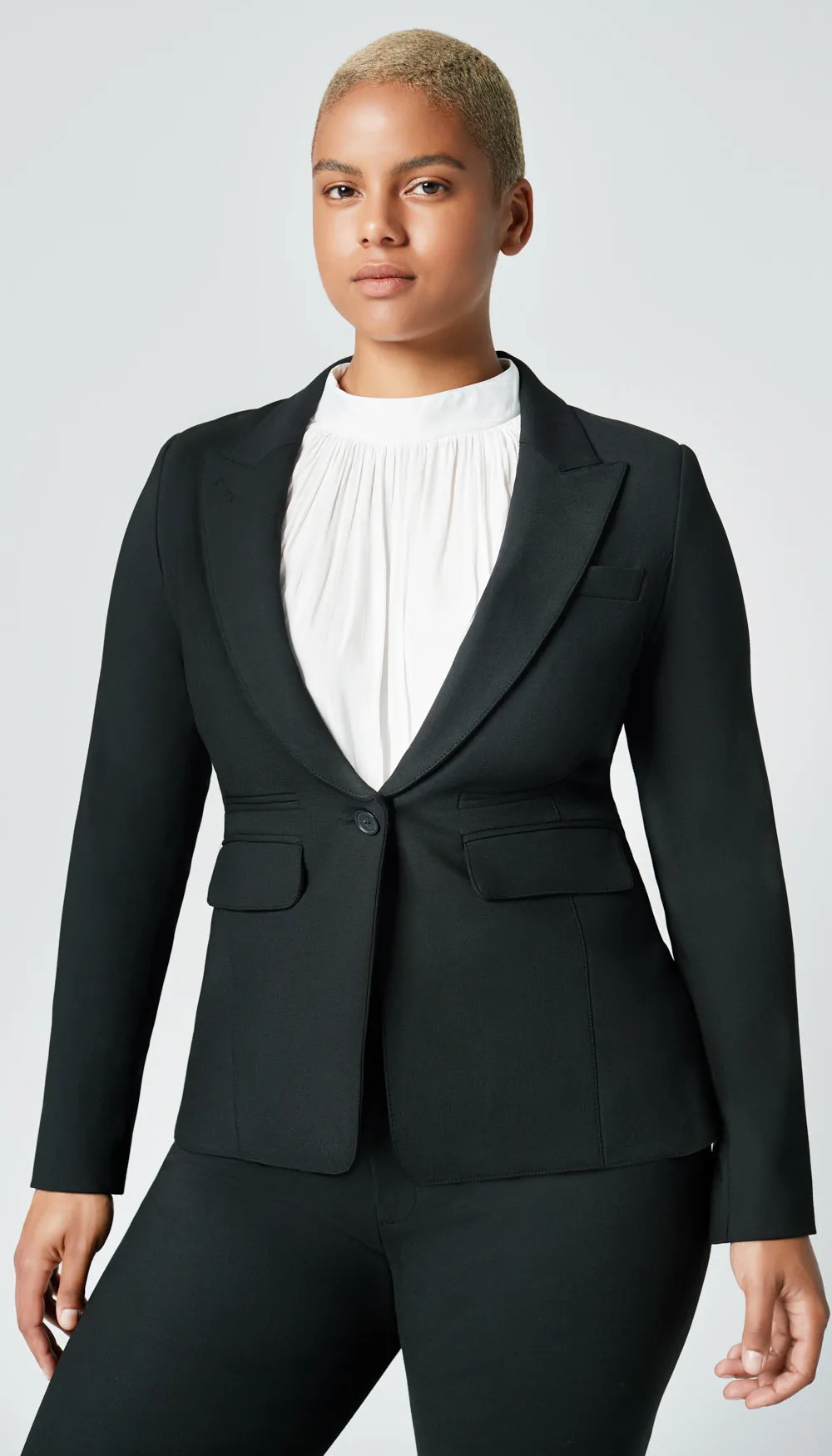 Peaked Lapel Blazer With Black Trim sold by Smythe product image thumbnail 3