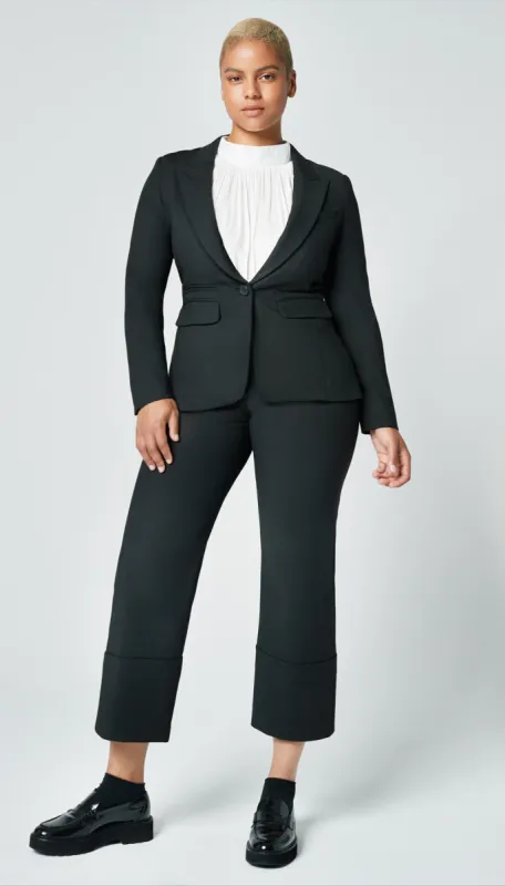 Peaked Lapel Blazer With Black Trim sold by Smythe