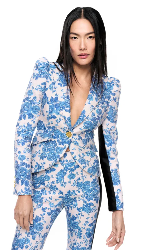 Tux Stripe Pouf Sleeve One Button Blazer sold by Smythe