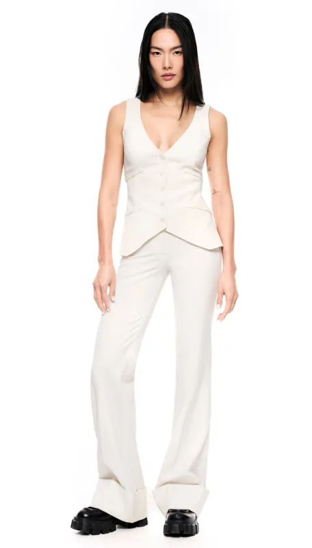 Wide Leg Cuffed Trouser sold by Smythe