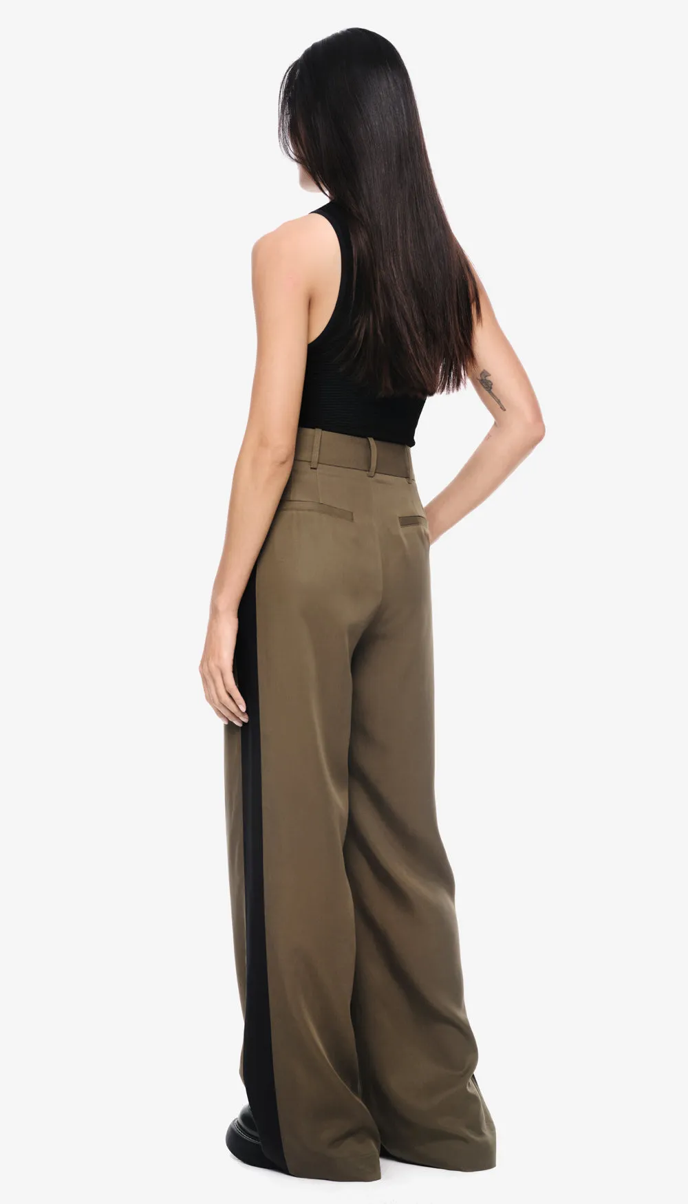 Tux Stripe Pleated Trouser sold by Smythe product image thumbnail 4